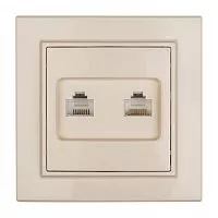 Розетка RJ-45+Phone СП Минск беж. EKF ERK00-135-20