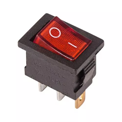 Выключатель клавишный 250В 6А (3с) ON-OFF красн. с подсветкой Mini (RWB-206; SC-768) Rexant 36-2150 Выключатель клавишный 250В 6А (3с) ON-OFF красн. с подсветкой Mini (RWB-206; SC-768) Rexant 36-2150