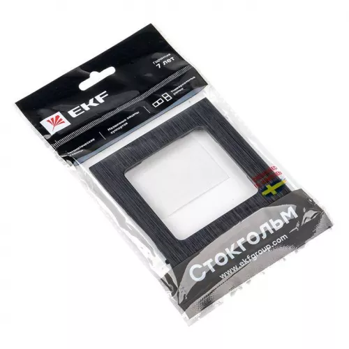 Рамка 1-м Стокгольм металл. черн. PROxima EKF EZM-G-302-10 фото 5 Рамка 1-м Стокгольм металл. черн. PROxima EKF EZM-G-302-10 фото 5