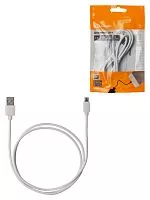 Дата-кабель, ДК 4, USB - micro USB, 1 м, белый, TDM