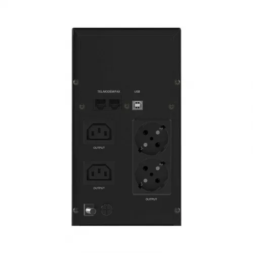 Источник бесперебойного питания ИБП Info LCD 2000В.А IEC (2) Schuko (2) USB + RJ45 DKC INFOLCD2000SI фото 4