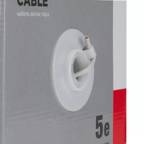 Кабель UTP 2х2х24AWG кат.5е медь бухта (м) Rexant 01-0023 фото 4