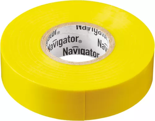 Изолента ПВХ 19мм (рул.20м) желт. NIT-A19-20/Y Navigator 71112 Изолента ПВХ 19мм (рул.20м) желт. NIT-A19-20/Y Navigator 71112