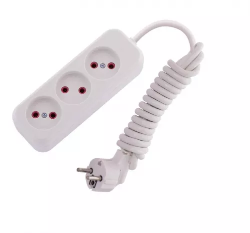 Удлинитель 3х2м без заземл. 10А IP20 LEZARD 720-0302-303