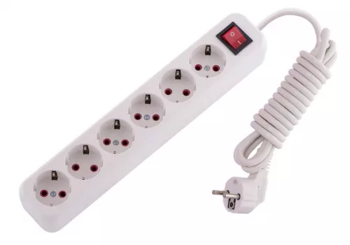Удлинитель 6х3м с заземл. 16А IP20 с выкл. LEZARD 720-0603-602 Удлинитель 6х3м с заземл. 16А IP20 с выкл. LEZARD 720-0603-602