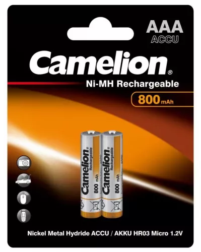 Аккумулятор R03 NI-MN 800мА.ч BP-2 (блист.2шт) Camelion 3674 Аккумулятор R03 NI-MN 800мА.ч BP-2 (блист.2шт) Camelion 3674