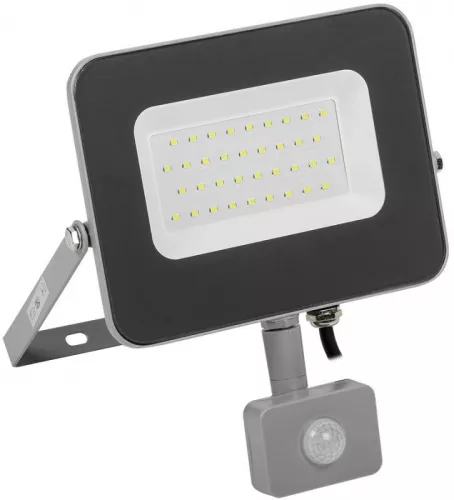 Прожектор СДО 07-30Д LED 30Вт IP44 6500К с датчиком движ. сер. IEK LPDO702-30-K03