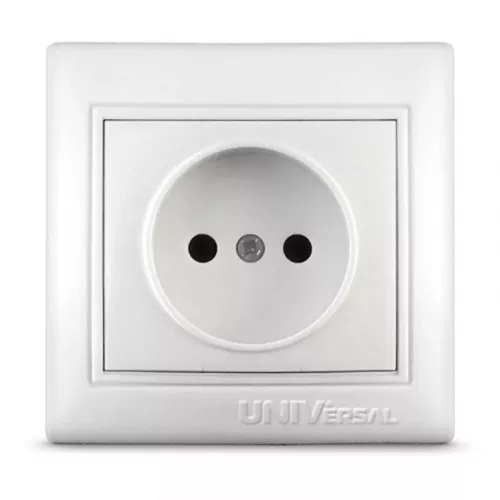 Розетка 1-м СП Севиль 16А IP20 бел. Universal С0022