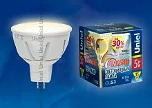 LED-JCDR-5W/WW/GU5.3/FR/DIM ALP01WH пластик