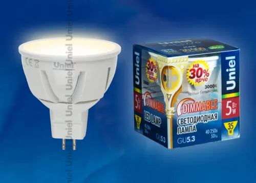 LED-JCDR-5W/WW/GU5.3/FR/DIM ALP01WH пластик LED-JCDR-5W/WW/GU5.3/FR/DIM ALP01WH пластик