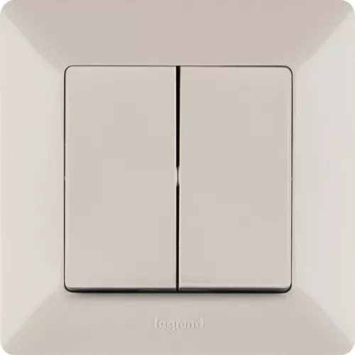 Механизм выключателя 2-кл. СП Valena Life 10А IP20 250В с лиц. панелью безвинт. зажимы сл. кость Leg 752505 фото 4