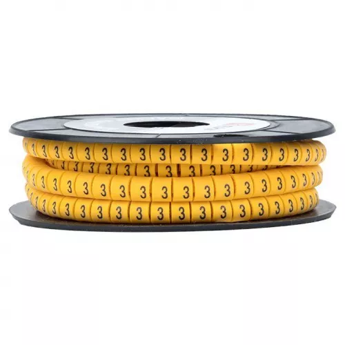 Маркер каб. 1.5кв.мм "3" (к-1000ед) (ЕС-0) EKF plc-KM-1.5-3 фото 3