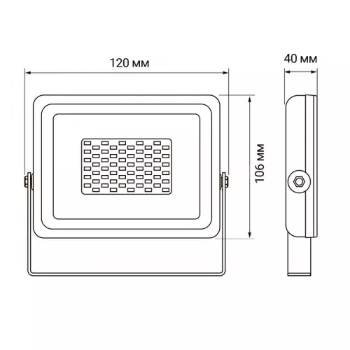 Прожектор светодиодный PFL-SC 10Вт IP65 6500К мат. стекло JazzWay 5004863 фото 2