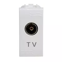 Розетка TV 1-м СП 1мод. Brava бел. DKC 76581B