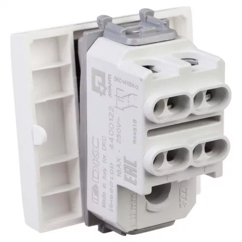 Инвертор модульный 1-кл. 2п 2мод. Avanti "Белое облако" 16А IP20 бел. DKC 4400122 фото 4