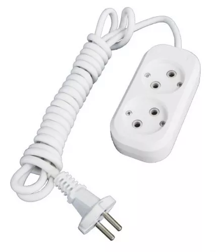 Удлинитель 2х2м без заземл. 10А IP20 Е-202 АБС-пл. ПВС 2х0.75 UNIVersal 9631959