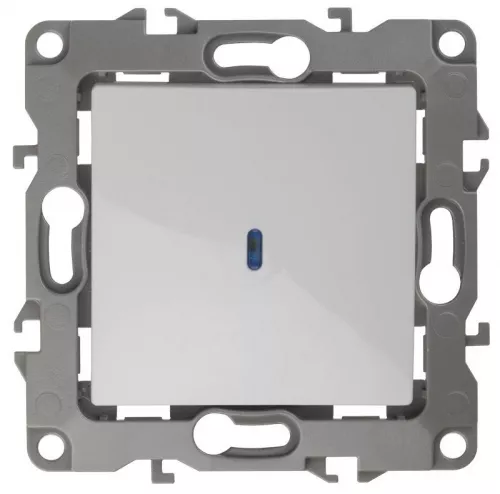 Механизм выключателя 1-кл. СП Эра12 10А IP20 12-1102-01 250В 10AX с подсветкой бел. Эра Б0014633
