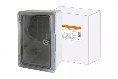 Бокс пластиковый ЩМП-0-1, прозр., крышка, ABS, IP65, -45 до +75 С, навесной, (300x200x130) TDM