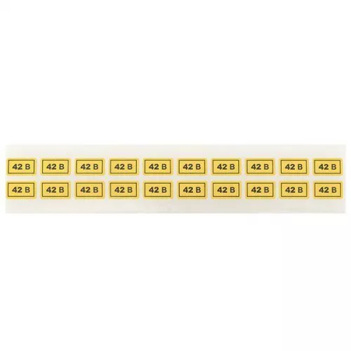 Наклейка "42В" 10х15мм EKF an-2-06 фото 2