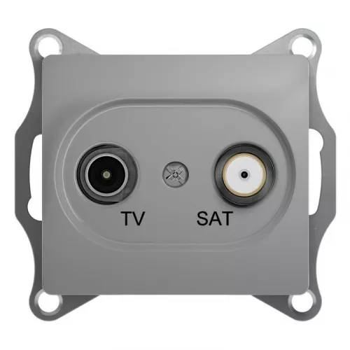 Механизм розетки TV-SAT 2-м СП Glossa оконечной 1DB алюм. SchE GSL000397 Механизм розетки TV-SAT 2-м СП Glossa оконечной 1DB алюм. SchE GSL000397