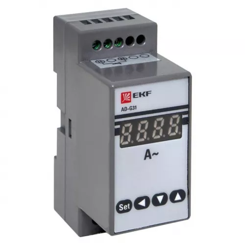 Амперметр цифровой AD-G31 на DIN однофазный EKF ad-g31