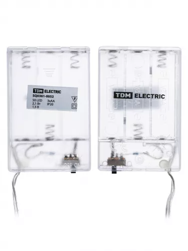 Гирлянда светодиодная "Роса100" 100LED, 10м, 3000К, 3хАА, TDM фото 3