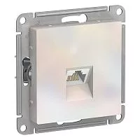 Механизм розетки компьютерной RJ45 AtlasDesign CAT.6a жемчуж. SchE ATN000486