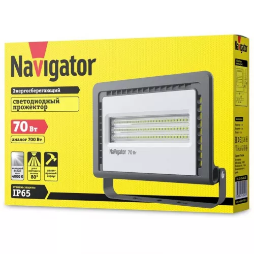 Прожектор светодиодный 14 147 NFL-01-70-4K-LED Navigator 14147 фото 2