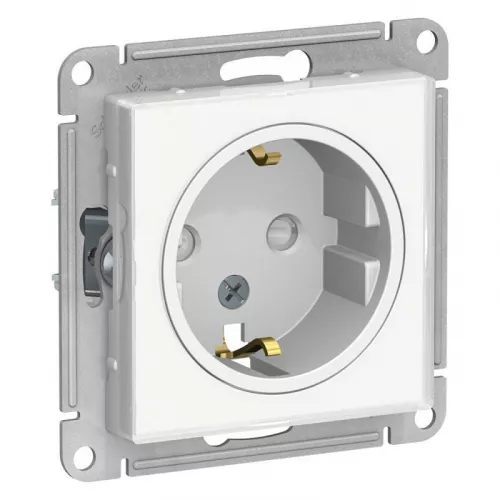 Механизм розетки 1-м СП AtlasDesign Art 16А IP20 с заземл. защ. шторки бел. SchE ATN200145 Механизм розетки 1-м СП AtlasDesign Art 16А IP20 с заземл. защ. шторки бел. SchE ATN200145