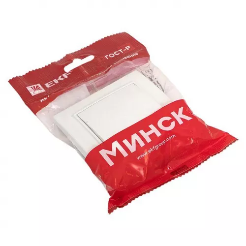 Выключатель 1-кл. СП Минск 10А IP20 бел. Basic EKF ERV10-021-10 фото 5
