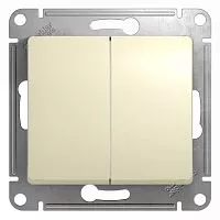 Механизм выключателя 2-кл. СП Glossa 10А IP20 (сх. 5) 10AX беж. SchE GSL000251