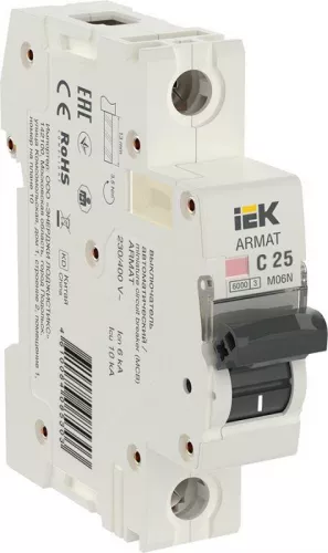 Выключатель автоматический 1п C 25А M06N ARMAT IEK AR-M06N-1-C025