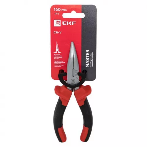 Длинногубцы изогнутые 160мм Master Basic EKF dgi-160-mas фото 6