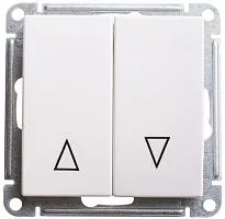 Механизм выключателя 2-кл. СП W59 10А IP20 10AX с механич. блокировкой для жалюзи бел. SchE VS410-253-1-86