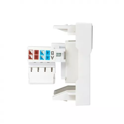 Розетка RJ45 категории 5е (ширина 2 модуля) EKF E2MK015E-135-10 фото 3