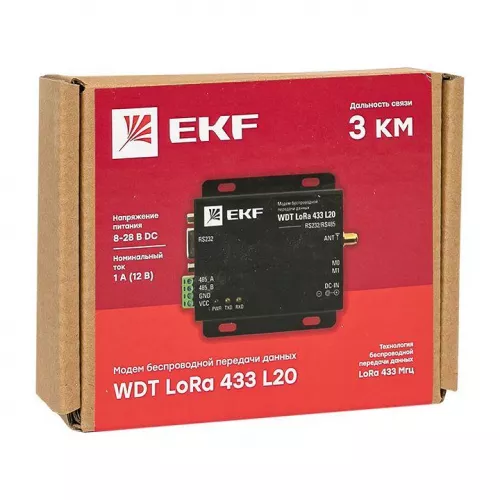 Модем беспроводной передачи данных WDT LoRa 433 L20 PROxima EKF wdt-L433-20 фото 2