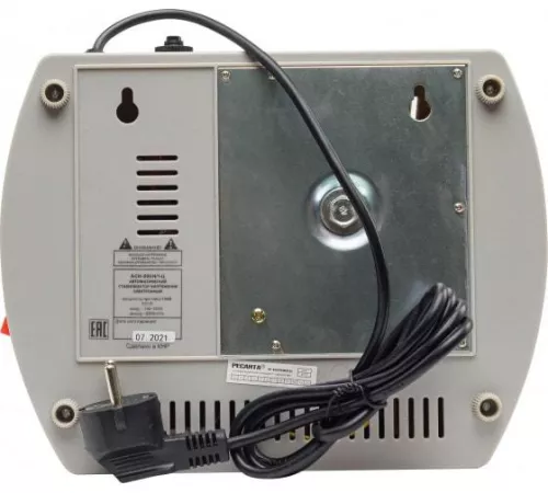 Стабилизатор напряжения АСН-500 Н/1-Ц 1ф 0.5кВт настен. с розеткой IP20 релейный Ресанта 63/6/9 фото 4