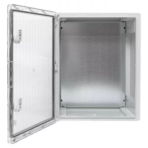 Бокс пластиковый с монтажной платой 500х400х240 IP65 прозр. дверь PROxima EKF PBT65MP007 фото 3