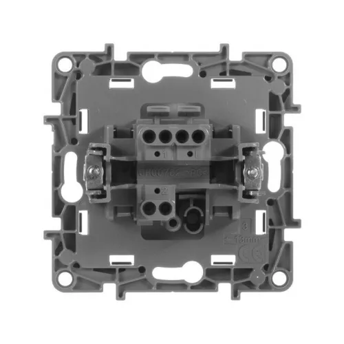 Механизм выключателя 1-кл. СП Etika 10А IP20 250В 10AX авт. зажимы антрацит Leg 672601 фото 3