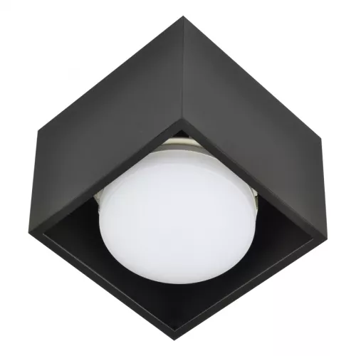 DLC-S609 GX53 BLACK Светильник декоративный накладной, серия Sotto. Без лампы, цоколь GX53. Металл. Черный. TM Fametto