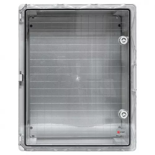 Бокс пластиковый с монтажной платой 500х400х180 IP65 прозр. дверь PROxima EKF PBT65MP006 фото 5