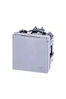 Механизм розетки Zenit 16А 250В с защ. крышкой защ. шторки с заземл. серебристый ABB 2CLA228810N1301