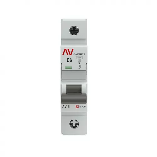 Выключатель автоматический модульный 1п C 6А 6кА AV-6 AVERES EKF mcb6-1-06C-av фото 2 Выключатель автоматический модульный 1п C 6А 6кА AV-6 AVERES EKF mcb6-1-06C-av фото 2