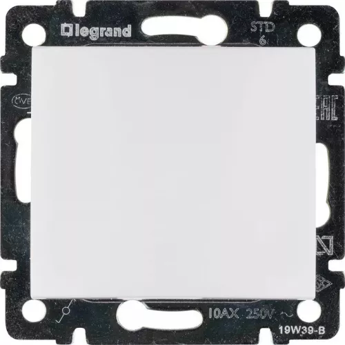 Механизм переключателя проходного на 2 направления 1-кл. СП Valena 10А IP31 250В бел. Leg 774406 фото 8