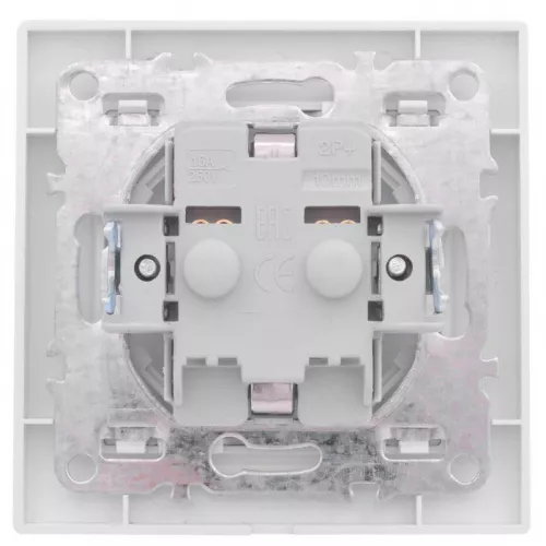 Розетка 1-м СП Минск 16А защ. шторки с заземл. бел. Basic EKF ERR16-028-100 фото 3 Розетка 1-м СП Минск 16А защ. шторки с заземл. бел. Basic EKF ERR16-028-100 фото 3