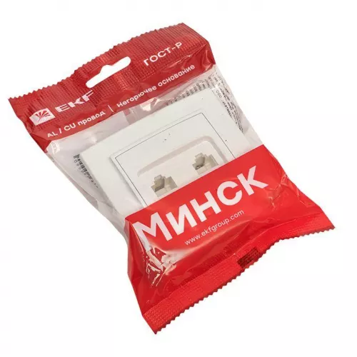 Розетка компьютерная + телеф. СП Минск RJ45+Phone бел. Basic EKF ERK00-135-10 фото 3 Розетка компьютерная + телеф. СП Минск RJ45+Phone бел. Basic EKF ERK00-135-10 фото 3