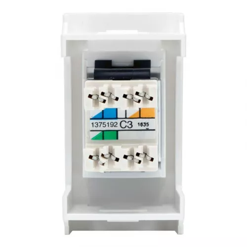 Розетка телефонная СП Viva 1мод. RJ12 бел. DKC 45018 фото 2