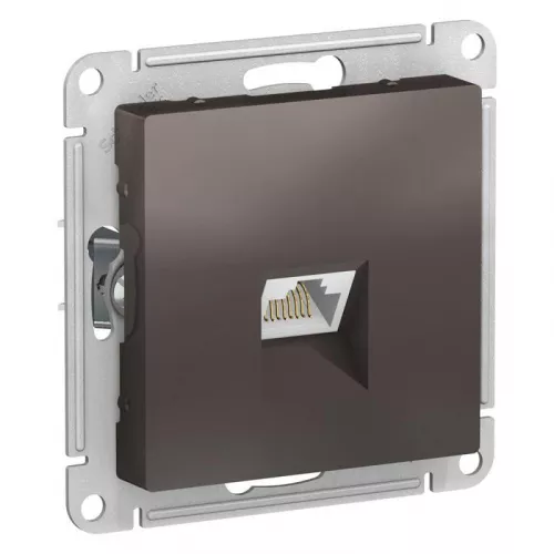 Механизм розетки компьютерной AtlasDesign RJ45 мокко SchE ATN000683