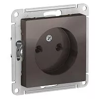 Механизм розетки 1-м СП AtlasDesign 16А без заземл. мокко SchE ATN000641