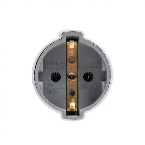 Гнездо штепсельное с заземл. бел. 16А 250В PROxima EKF ASG16-10-r фото 2